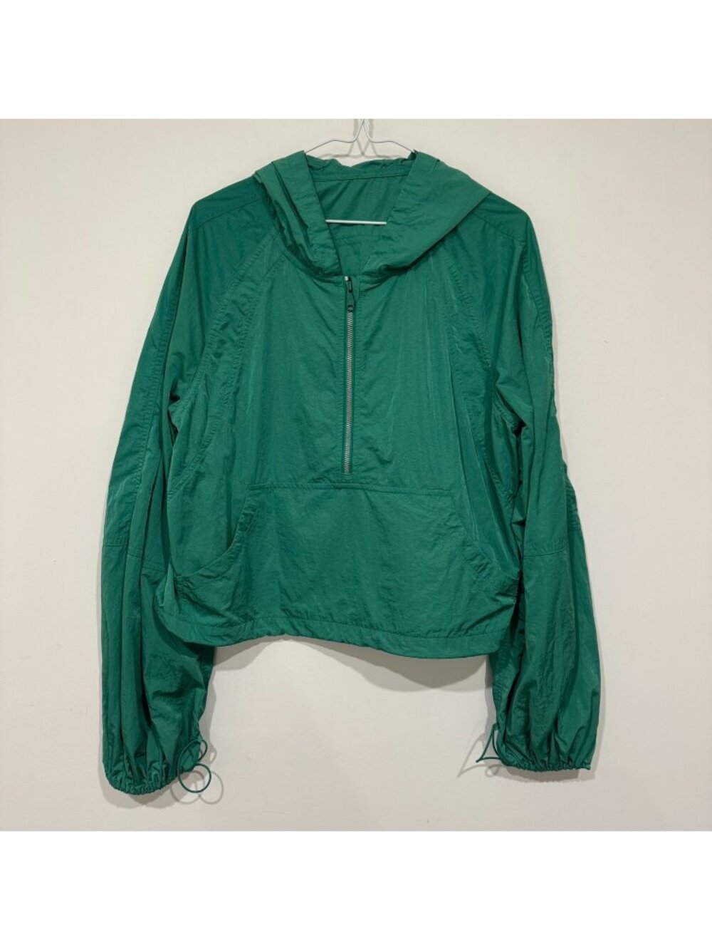 Lululemon Scuba Cropped Anorak Raceway Green Size 10 EUC